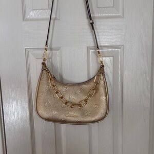 NWT Michael Kors Gold Shoulder Bag